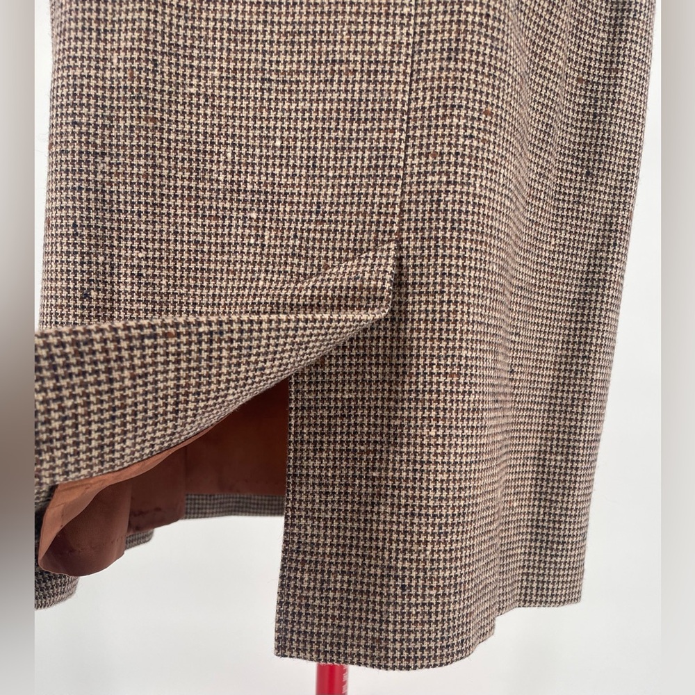 Vintage Pendleton Brown Houndstooth Wool High Ris… - image 7